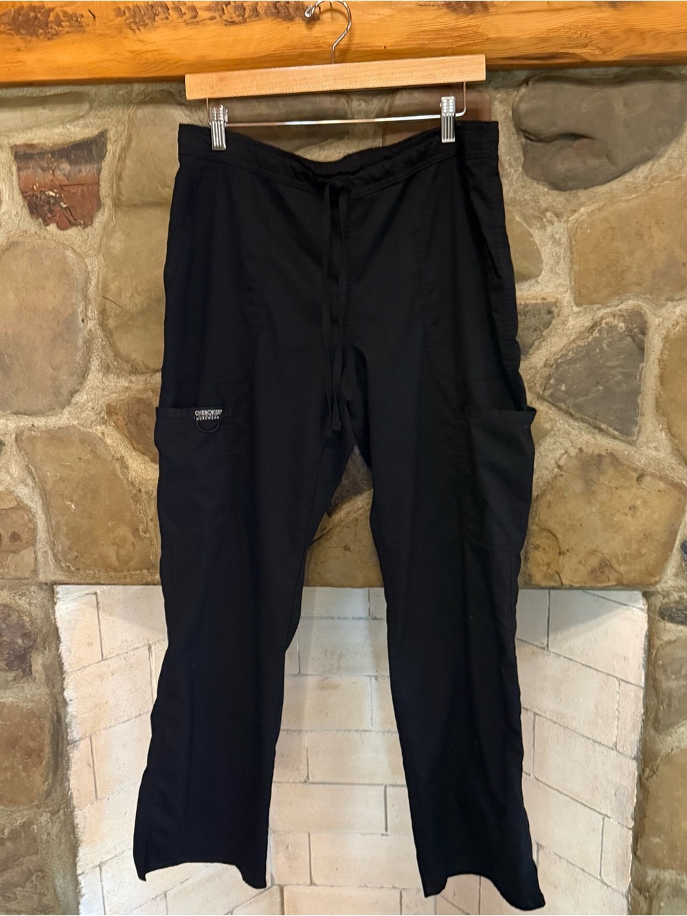 Cherokee Workwear Women’s Black Wide Leg Scrub Pants